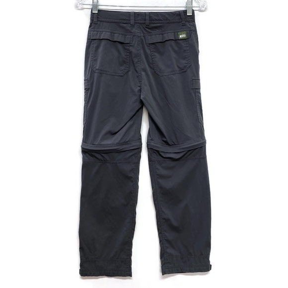 REI Co-Op‎ Convertible Cargo Pants Youth M 10-12 Dark Gray Outdoor Hiking - Picture 2 of 10